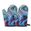 Smoke Psychedelic Trippy Print Oven Mitts