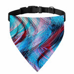 Smoke Psychedelic Trippy Print Over The Collar Dog Bandana