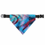 Smoke Psychedelic Trippy Print Over The Collar Dog Bandana