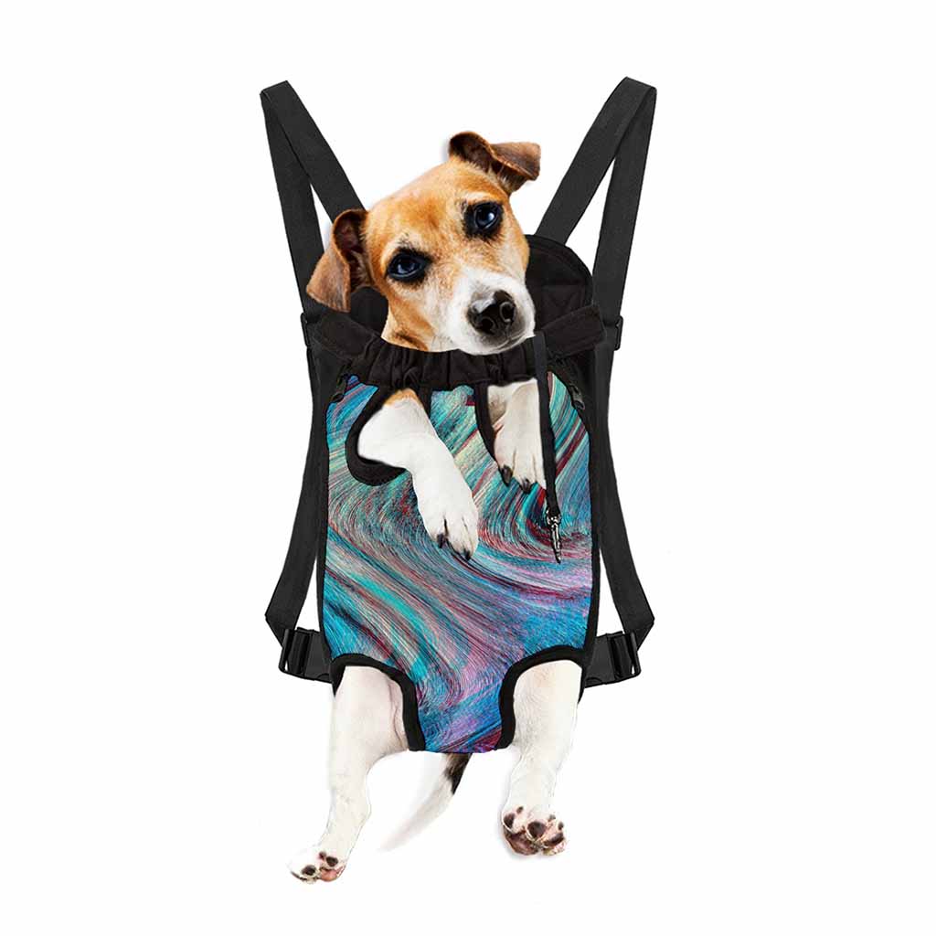 Smoke Psychedelic Trippy Print Pet Carrier Backpack