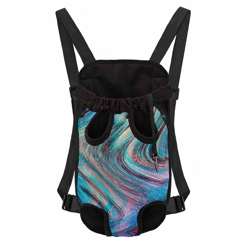 Smoke Psychedelic Trippy Print Pet Carrier Backpack