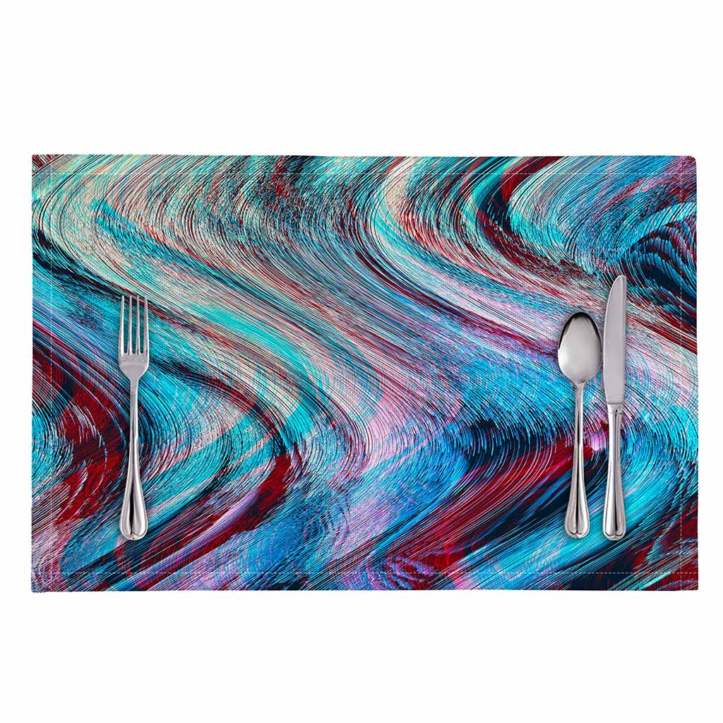 Smoke Psychedelic Trippy Print Placemat