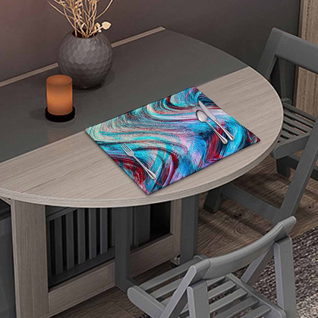 Smoke Psychedelic Trippy Print Placemat