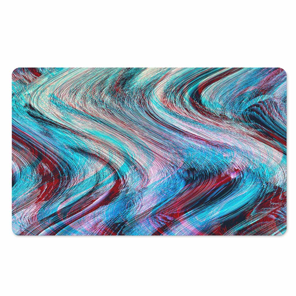 Smoke Psychedelic Trippy Print Polyester Doormat