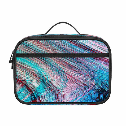 Smoke Psychedelic Trippy Print Portable Lunch Bag