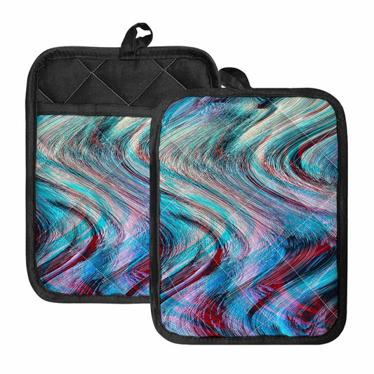 Smoke Psychedelic Trippy Print Pot Holders With Pocket