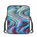 Smoke Psychedelic Trippy Print Rectangular Crossbody Bag