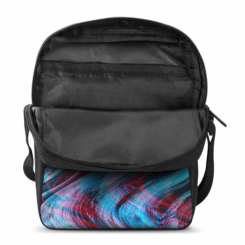 Smoke Psychedelic Trippy Print Rectangular Crossbody Bag