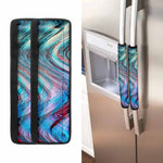 Smoke Psychedelic Trippy Print Refrigerator Handle Covers