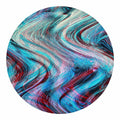Smoke Psychedelic Trippy Print Round Blanket