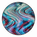 Smoke Psychedelic Trippy Print Round Floor Mat