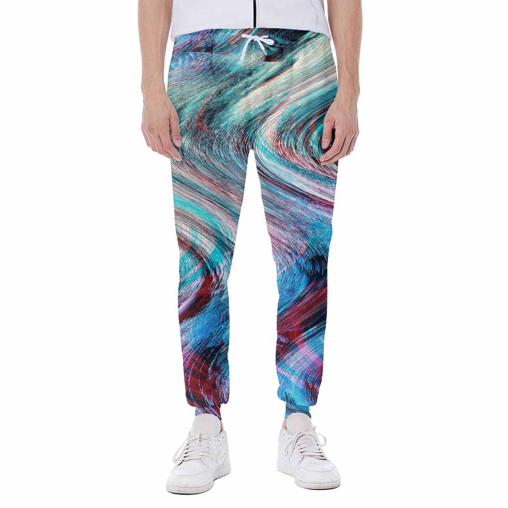 Smoke Psychedelic Trippy Print Scuba Joggers
