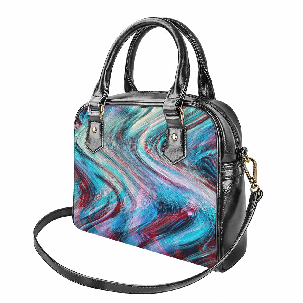 Smoke Psychedelic Trippy Print Shoulder Handbag