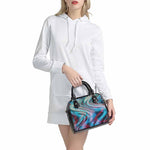 Smoke Psychedelic Trippy Print Shoulder Handbag