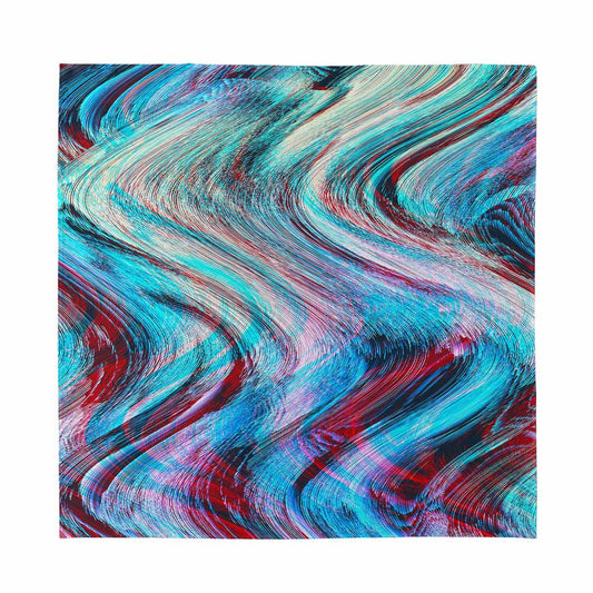 Smoke Psychedelic Trippy Print Silk Bandana