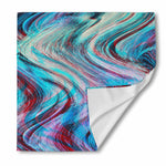 Smoke Psychedelic Trippy Print Silk Bandana