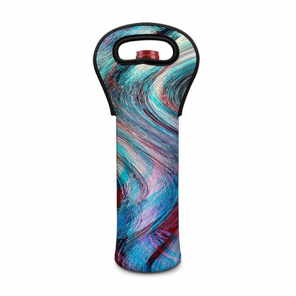 Smoke Psychedelic Trippy Print Single Neoprene Wine Tote