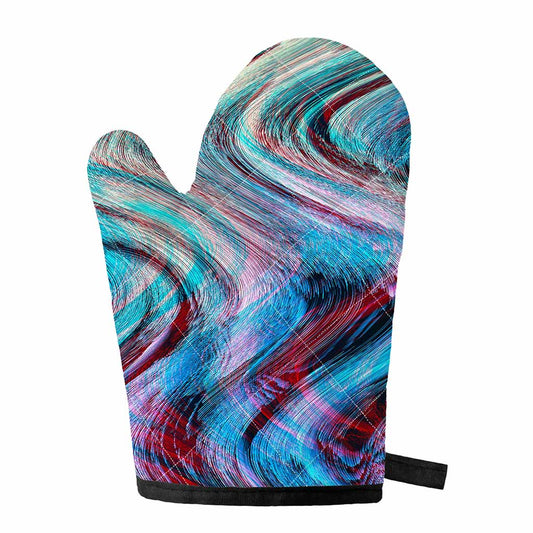 Smoke Psychedelic Trippy Print Single Oven Mitt