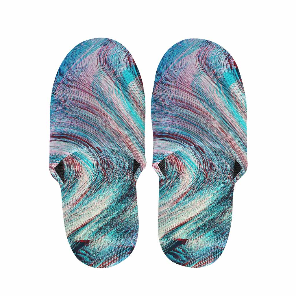 Smoke Psychedelic Trippy Print Slippers