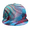 Smoke Psychedelic Trippy Print Snapback Cap