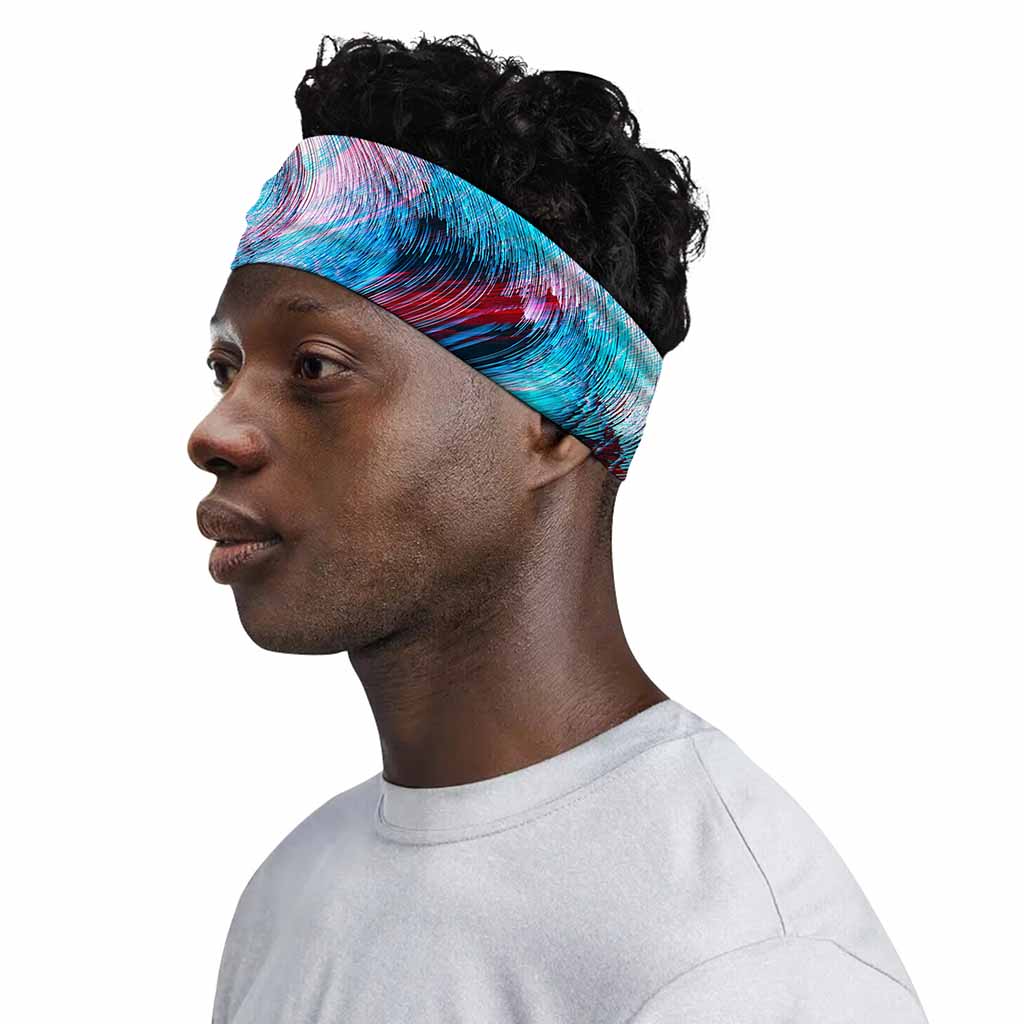 Smoke Psychedelic Trippy Print Sports Headband