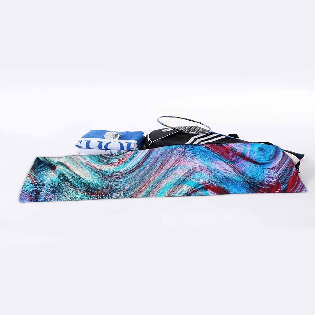 Smoke Psychedelic Trippy Print Sports Towel