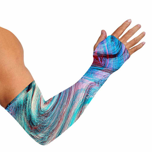 Smoke Psychedelic Trippy Print Sun Protection Arm Sleeves