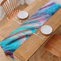 Smoke Psychedelic Trippy Print Table Runner