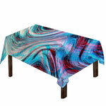 Smoke Psychedelic Trippy Print Tablecloth