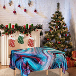 Smoke Psychedelic Trippy Print Tablecloth