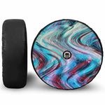 Smoke Psychedelic Trippy Print Tire Cover With Camera Hole