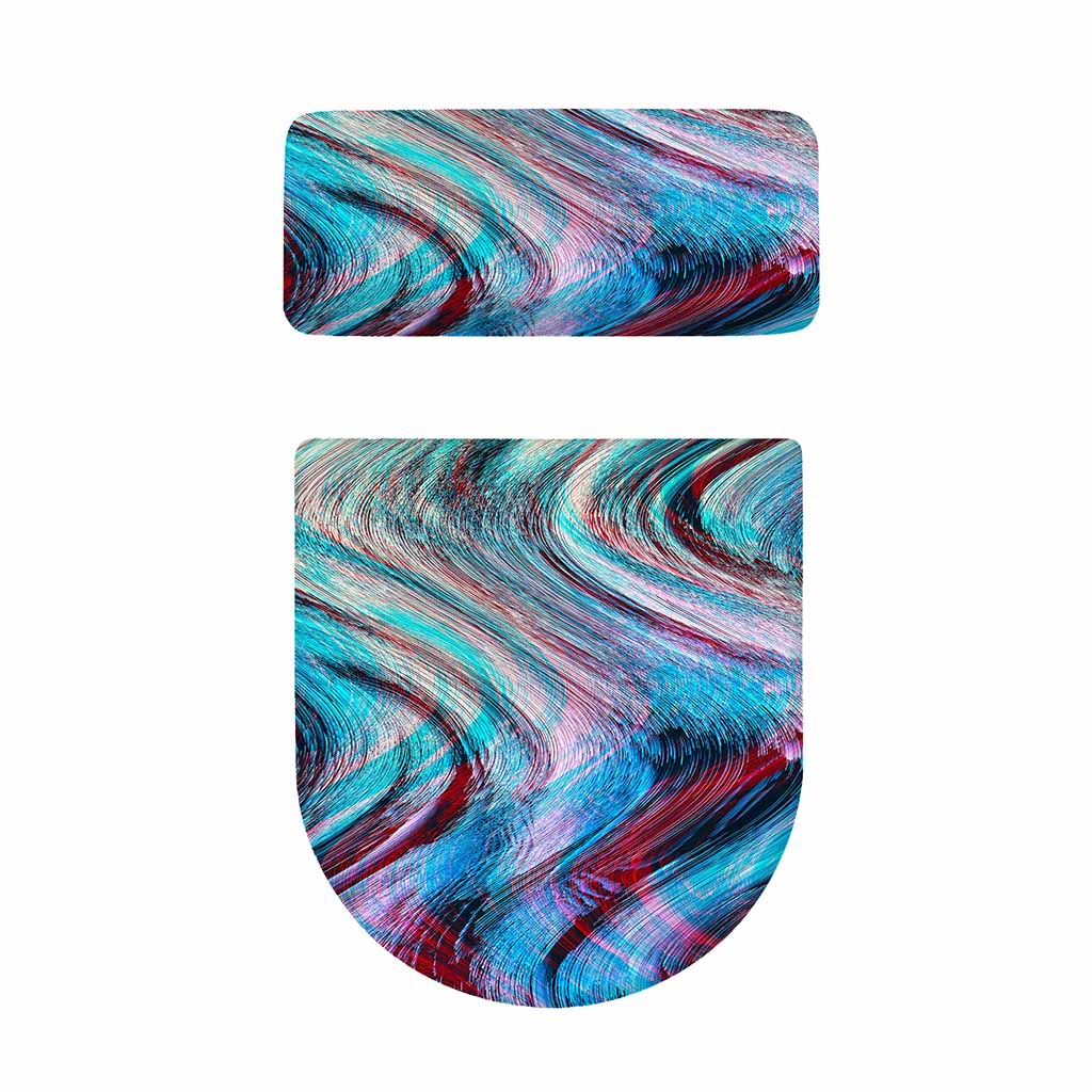 Smoke Psychedelic Trippy Print Toilet Lid And Tank Cover Set