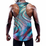 Smoke Psychedelic Trippy Print Training Tank Top