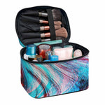 Smoke Psychedelic Trippy Print Travel Makeup Bag