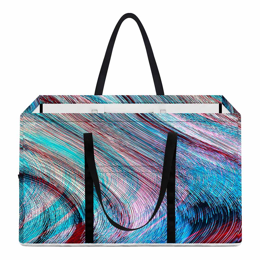 Smoke Psychedelic Trippy Print Utility Tote Bag