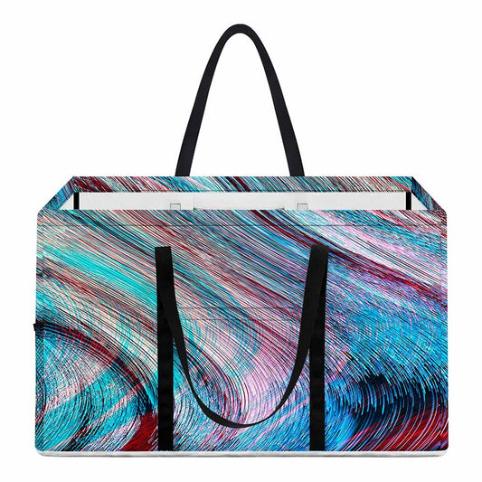 Smoke Psychedelic Trippy Print Utility Tote Bag