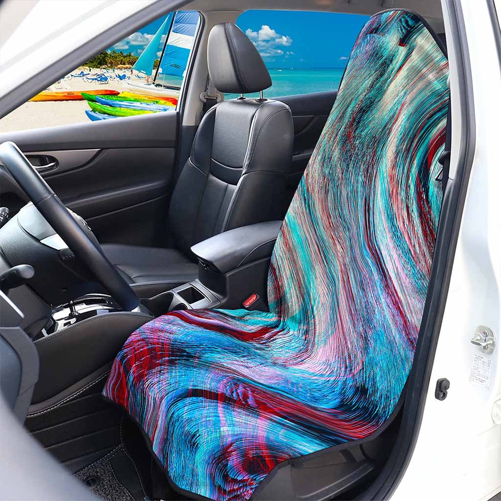 Smoke Psychedelic Trippy Print Waterproof Car Seat Cover