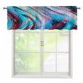 Smoke Psychedelic Trippy Print Window Valance