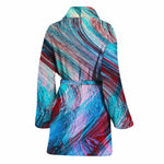 Smoke Psychedelic Trippy Print Women's Bathrobe