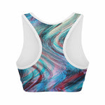 Smoke Psychedelic Trippy Print Women's Sports Bra