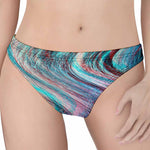 Smoke Psychedelic Trippy Print Women's Thong