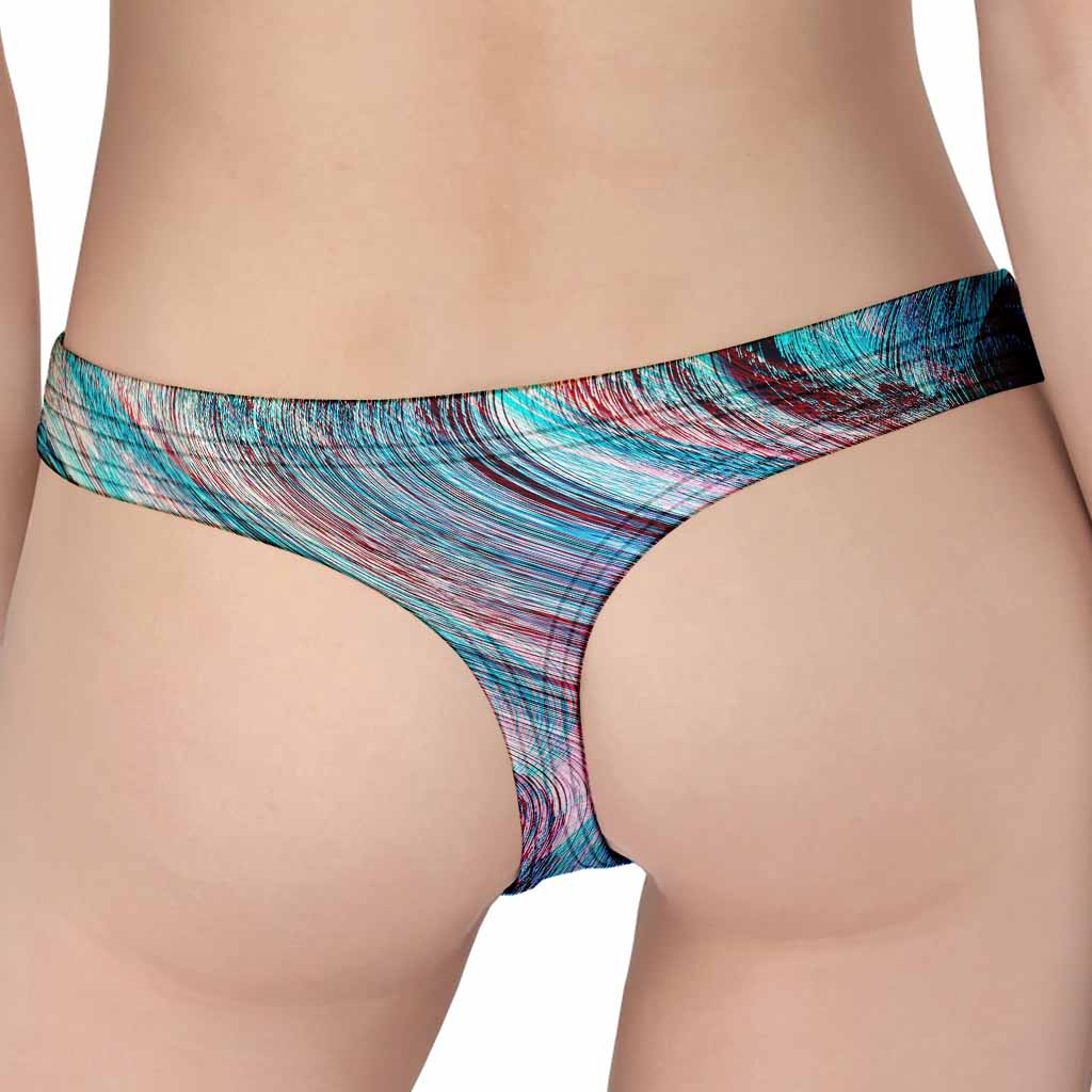 Smoke Psychedelic Trippy Print Women's Thong