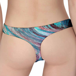 Smoke Psychedelic Trippy Print Women's Thong