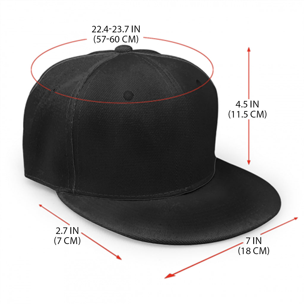 Rottweiler Face Pattern Print Snapback Cap