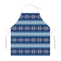 Snow Flower Knitted Pattern Print Adjustable Apron