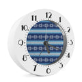 Snow Flower Knitted Pattern Print Alarm Clock