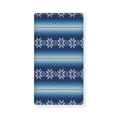 Snow Flower Knitted Pattern Print Baby Crib Sheet