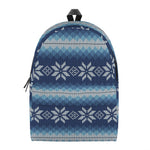 Snow Flower Knitted Pattern Print Backpack