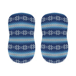 Snow Flower Knitted Pattern Print Bar Stool Covers