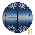 Snow Flower Knitted Pattern Print Basketball